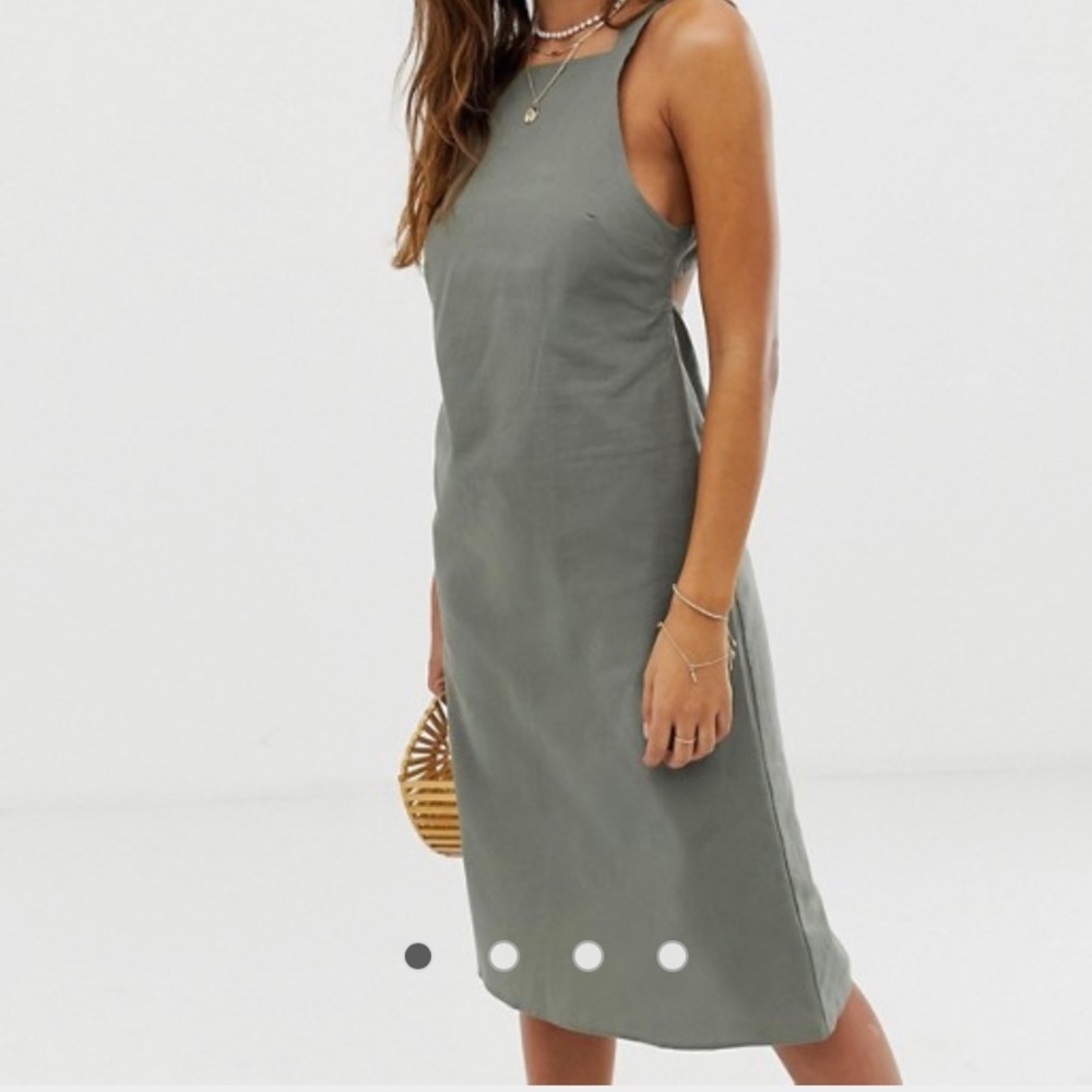 Asos Buckle Midi Sundress